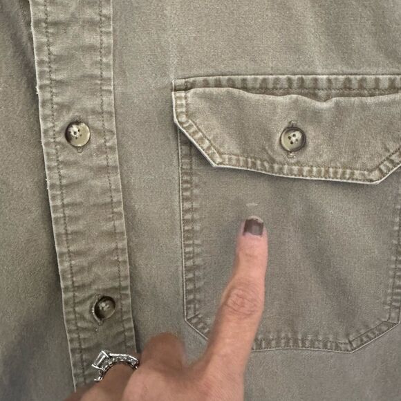 Vintage 1980s banana republic explorer Khaki Button-Up Shirt Hong Kong safari M - Picture 4 of 12